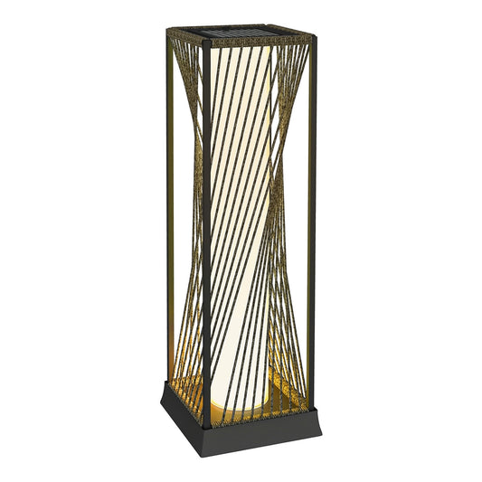 Outsunny Garden Rattan Lamp in Grey