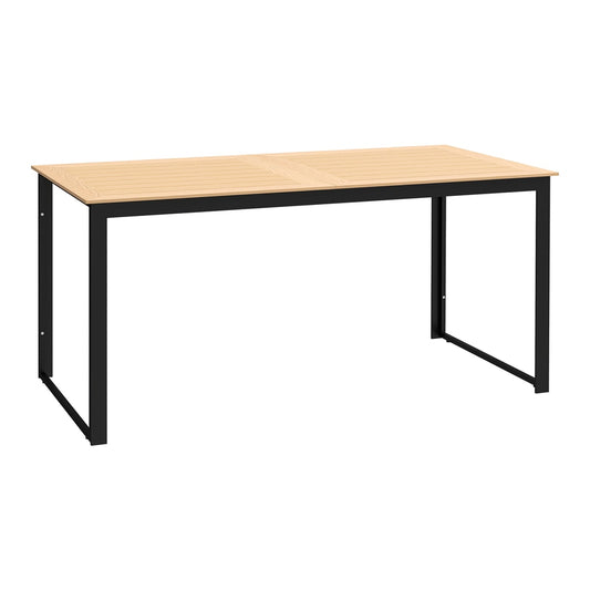 Outsunny Garden Table for 6 People in Teak