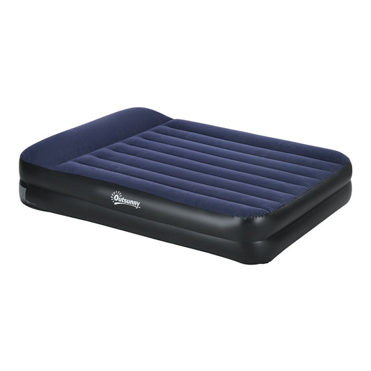 Outsunny King-Size Air Bed in Blue