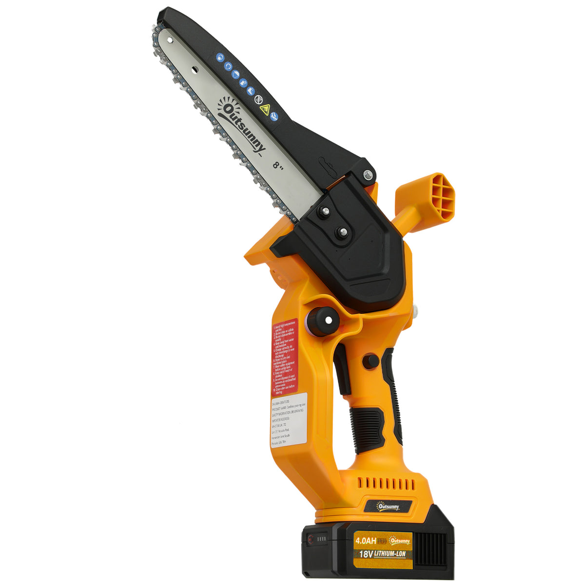 Outsunny Mini Pruning Saw Cordless in Orange