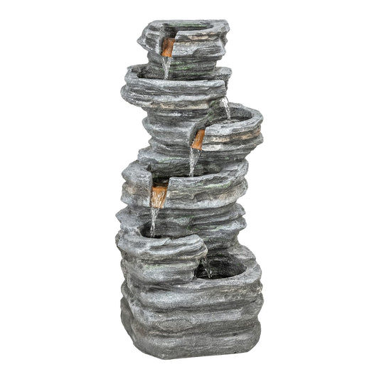 Outsunny Outdoor Fountain in Grey