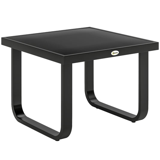 Outsunny Outdoor Garden Coffee Table in Black