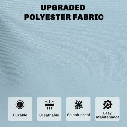Close up of the upgraded polyester fabric for the patio deep seating chair cushions