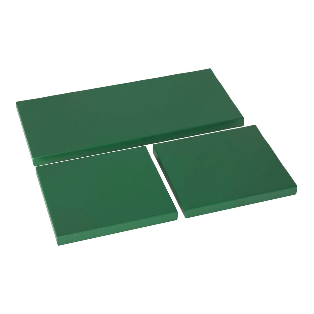 Outsunny Outdoor Seat Cushion Pads for Rattan Furniture, three green cushions on a white background