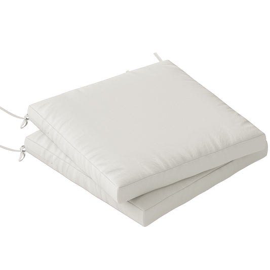 Outsunny Outdoor Seat Cushions Set of 2 with Ties stacked on top of each other