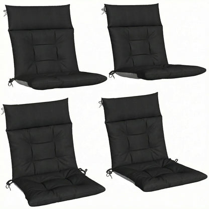 Outsunny Patio Chair Cushions Set of 4 arranged in a grid against a plain white background