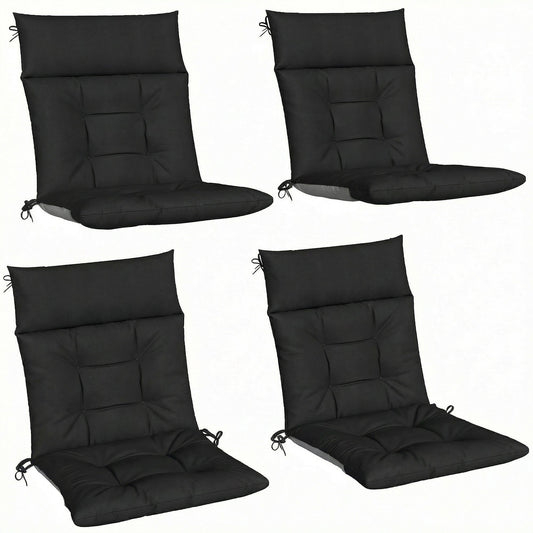 Outsunny Patio Chair Cushions Set of 4 arranged in a grid against a plain white background