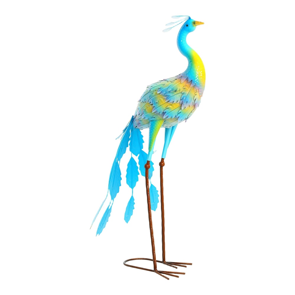 Outsunny Peacock Garden Statue standing on a white background