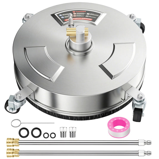 Outsunny Pressure Washer Surface Cleaner 3600 PSI Power Washer Rotary Surface Cleaner with four wheels