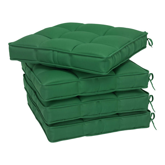Outsunny Set of 4 Outdoor Seat Cushions in Green