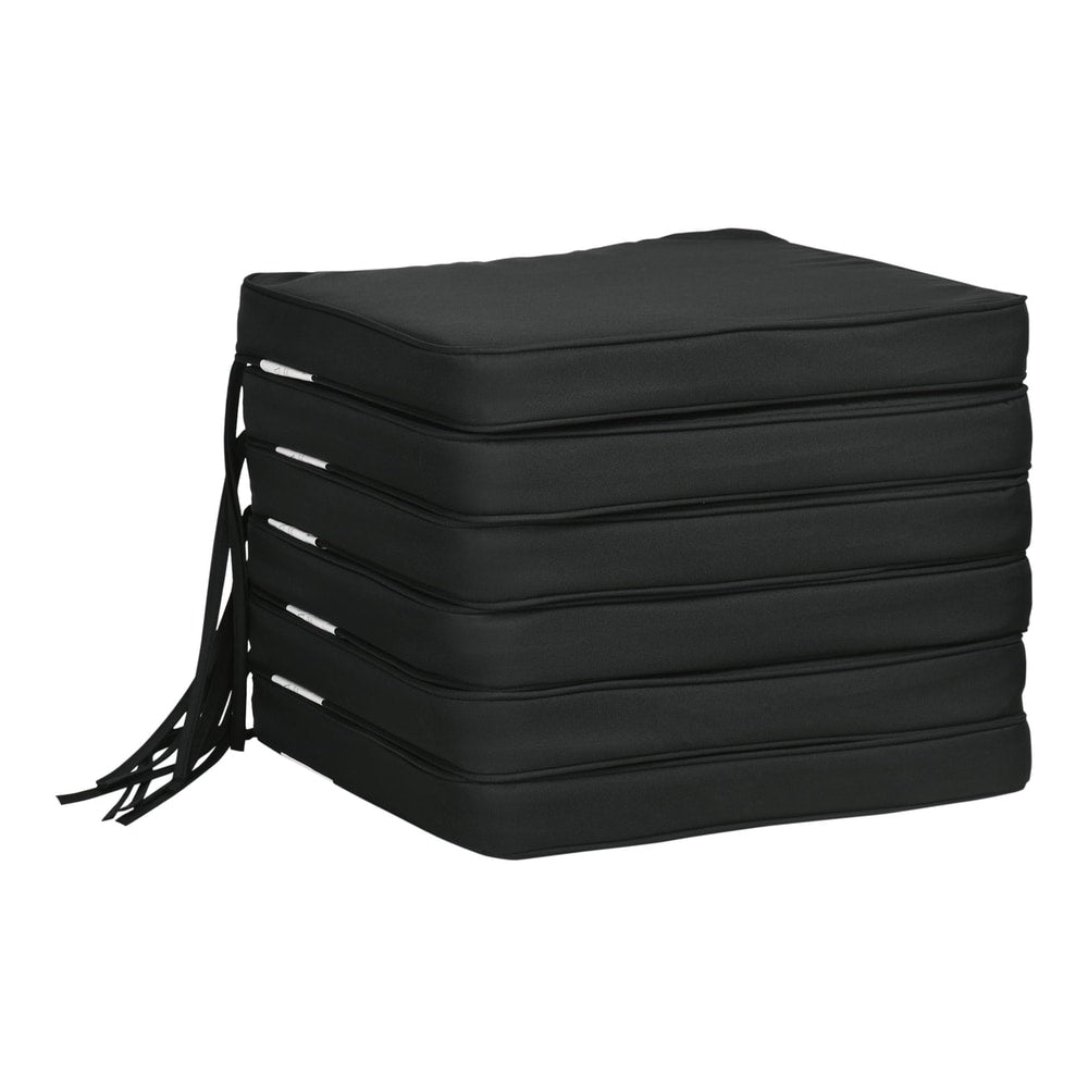 Outsunny Set of 6 Chair Cushion Seat Pads stacked neatly on a plain white background
