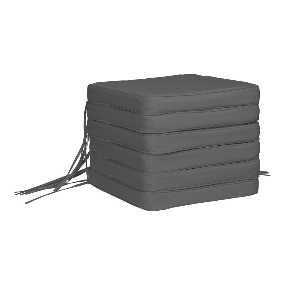 Outsunny Set of 6 Pcs Chair Cushion stacked neatly on top of each other