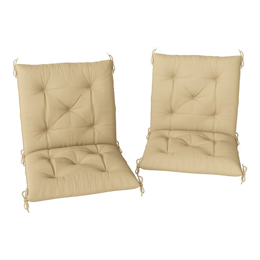 Outsunny Set of Two Outdoor Seat Cushions in Khaki