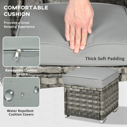 Close up of the thick soft padding and water repellent covers on the sofa set cushions