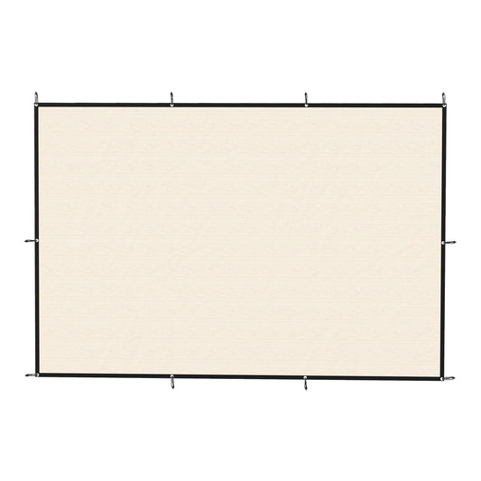 Outsunny Sun Shade Sail UV Protection Canopy in Beige