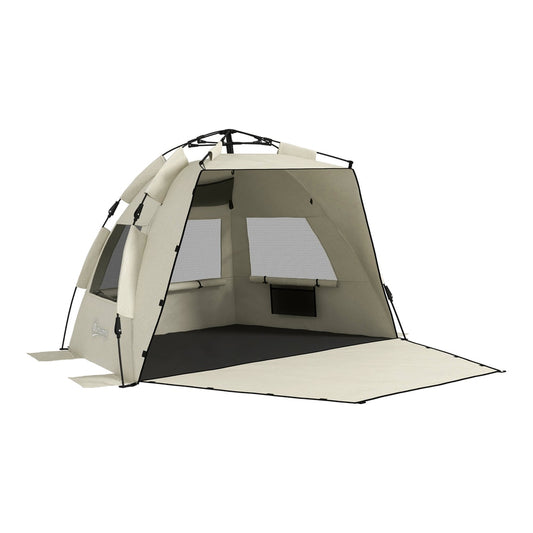Outsunny Three-Man UPF15+ Beach Tent