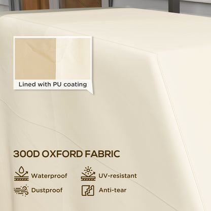 the protective grill cover surface with an inset showing the inner lining and fabric features