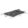 Outsunny Back and Seat Cushion Replacement with 2 Pillows, Patio Chair Cushions Set with Ties, Charcoal Grey