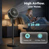HOMCOM 20 dB Silent Standing Fan for Bedroom, 42