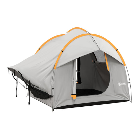 Outsunny SUV Car Tent in Grey and Orange
