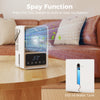 HOMCOM Desk Fan with Humidifier and RGB Light Portable Table Fan with 550ml Water Tank Black