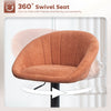 HOMCOM Set of Two Relaxed Tub Bar Stools - Orange