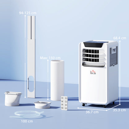 HOMCOM 10000 BTU Air Conditioning Unit in White