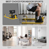 HOMCOM Squat Machine with Push Up Stand, Padded Hip Thrust Bench with Adjustable Cushion for Home Gym Work Out, Yellow