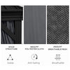 Outsunny 3.65 x 3m Aluminium Hardtop Gazebo, with Accessories - Dark Grey