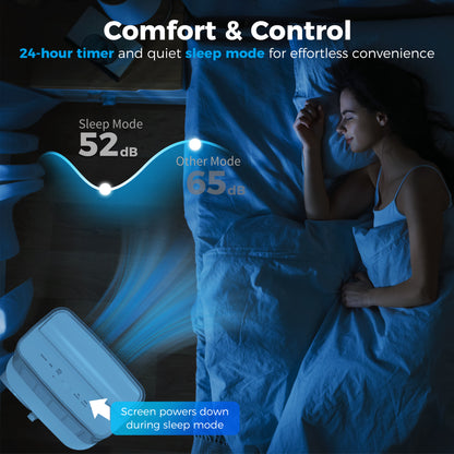 HOMCOM 14000 BTU Mobile Air Conditioner, Smart Home WiFi Compatible, with Heater, Cooler, Dehumidifier, Fan, 24H Timer