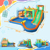 AIYAPLAY 8 in 1 Inflatable Bounce House with 680W Blower, Slide, 2 Pools, Basketball Hoop, Climbing Wall, Water Gun, Ring Toss