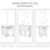 HOMCOM Space-saving Drop Leaf Table, Folding Dining Table for Small Space, Kitchen, Dining Room, White
