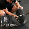 SPORTNOW 4ft Olympic EZ Curl Bar, Barbell Bar for 2