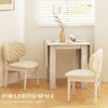 HOMCOM Four-Seater Drop Leaf Dining Table - Wood Effect