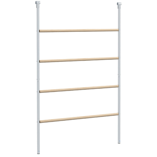 PawHut Chicken Perch for Coop, a wooden and galvanised steel roosting bar jungle gym for chickens
