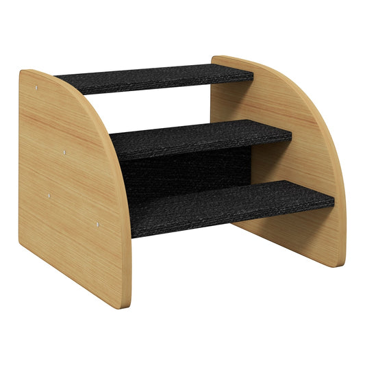 PawHut Dog Steps for Sofa and Bed in Oak + Black