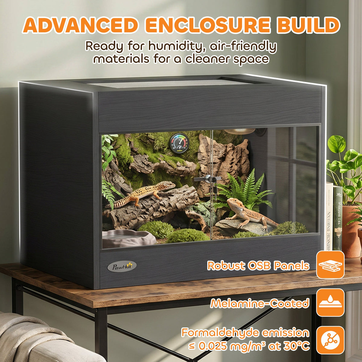 Advanced enclosure build reptile vivarium with OSB panels