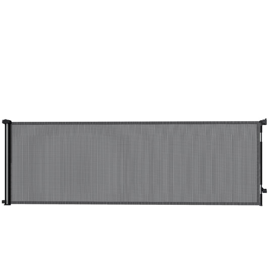 PawHut Retractable Dog Gate in Black