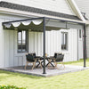 Outsunny 3 x 3 m Pergola, with Sliding Canopy - Grey