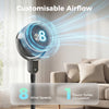 HOMCOM 20 dB Silent Standing Fan for Bedroom, 42