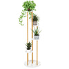Heavy-Duty Tall Corner Indoor Metal Plant Stand for Potted Plant-White