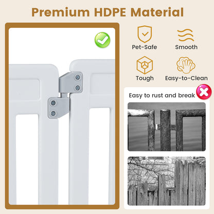 Plastic Pet Fence, close-up of the premium HDPE material of the pet enclosure, showing its smooth surface