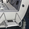 3-Step Telescoping Boat Ladder with Fiberglass Platform and 2 Handrails