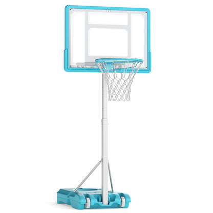 Pool Basketball Hoop Poolside Basketball Goal with shatterproof backboard and net