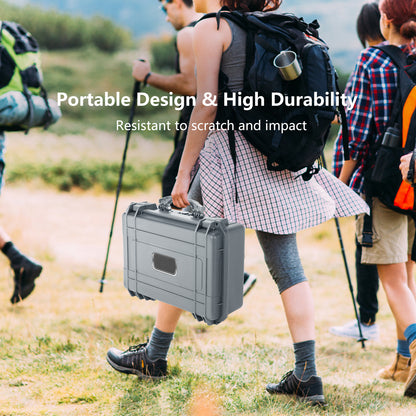 The camping case is carried by a person outdoors