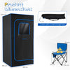 Portable Steam Sauna Box Extra-Large Tent 3L/1200W Fast-Heat Steamer-Blue