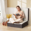 193 x 80 CM Portable Tri-Folding Floor Foam Mattress-Grey