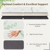193 x 80 CM Portable Tri-Folding Floor Foam Mattress-Grey