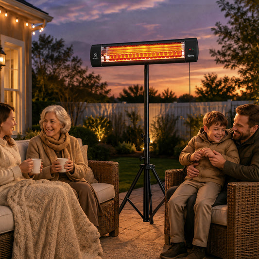 Outsunny 2500 W Electric Infrared Patio Heater in Black