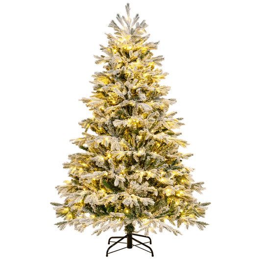 Pre-Lit Artificial Christmas Tree standing against a plain white background